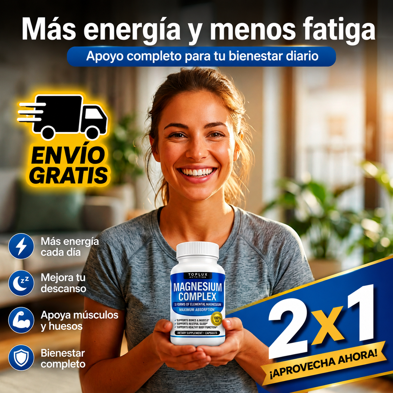 ⚡ TOPLUX™ Magnesium Complex - Recupera tu energía y bienestar
