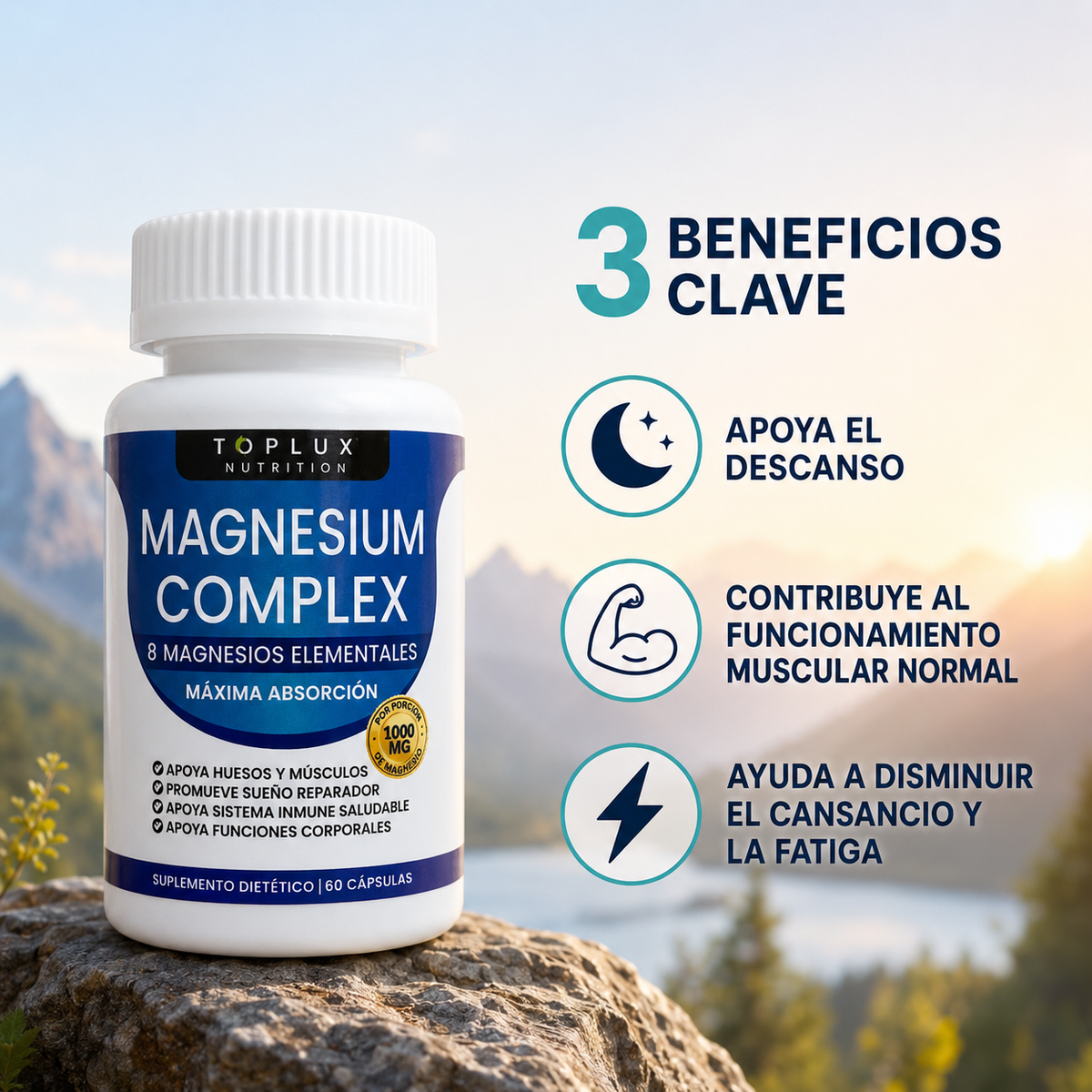 ⚡ TOPLUX™ Magnesium Complex - Recupera tu energía y bienestar